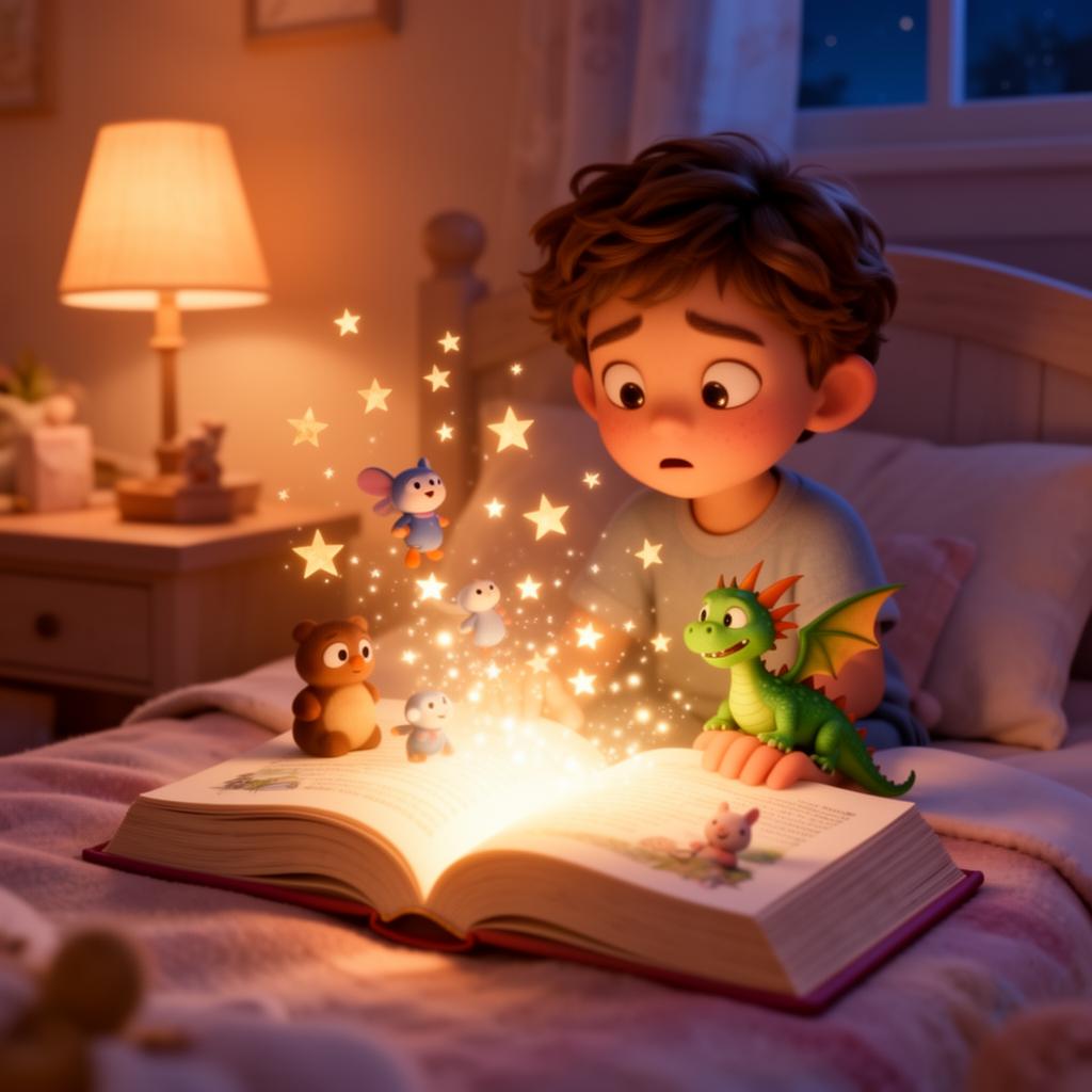 A premium storybook in their hands